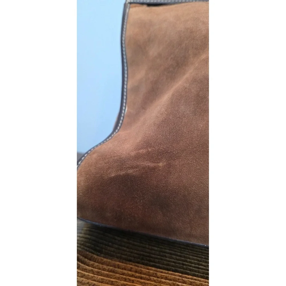Vintage Franklin Covey Women's Purse Shoulder Bag Brown Suede‎